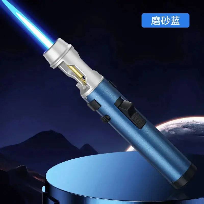 Powerful Windproof Metal Gas Lighter – Jet Flame Torch for Kitchen, BBQ, Smoking, Cigar – Men's Gift & Accessories  Adomoo