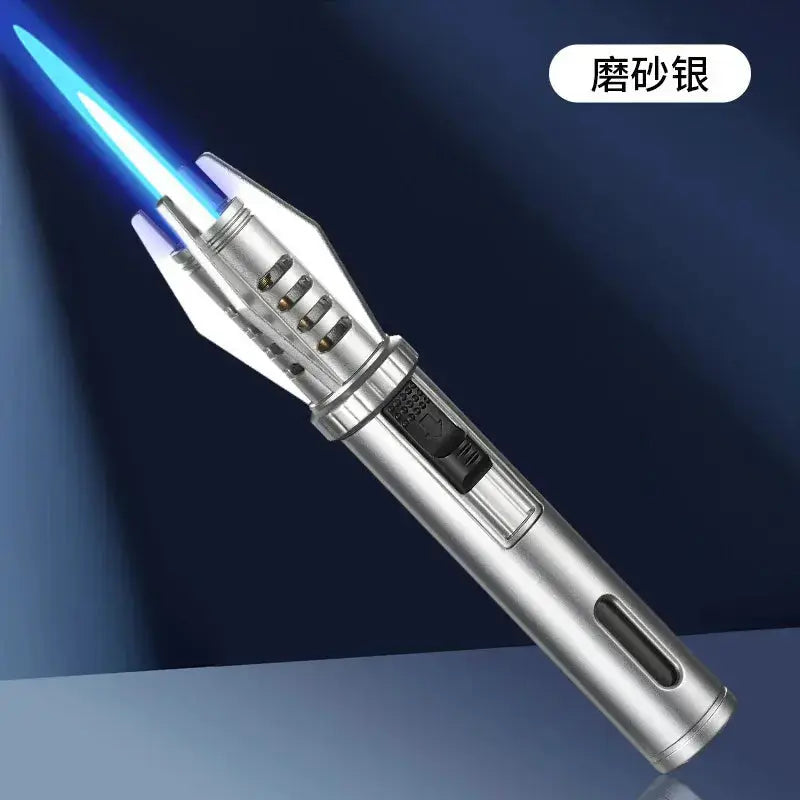 Powerful Windproof Metal Gas Lighter – Jet Flame Torch for Kitchen, BBQ, Smoking, Cigar – Men's Gift & Accessories  Adomoo