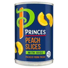 Princes Peach Slices with Juice 410g (Case of 6)  Adomoo