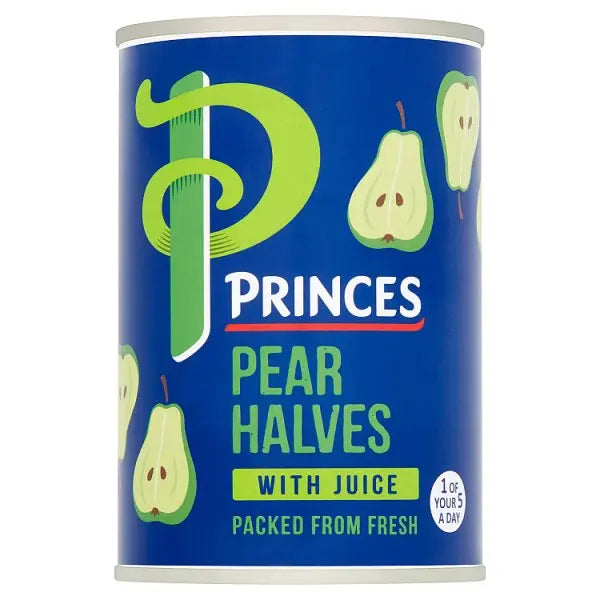 Princes Pear Halves with Juice 410g (Case of 6)  Adomoo