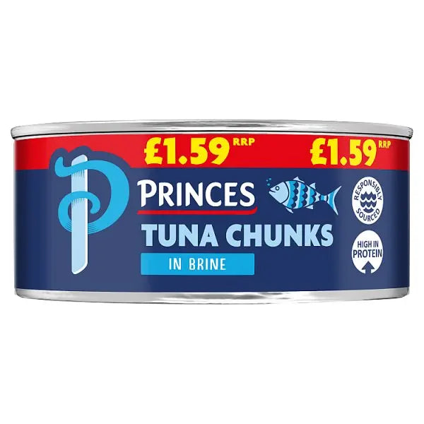 Princes Tuna Chunks in Brine 145g (Case of 12)  Adomoo