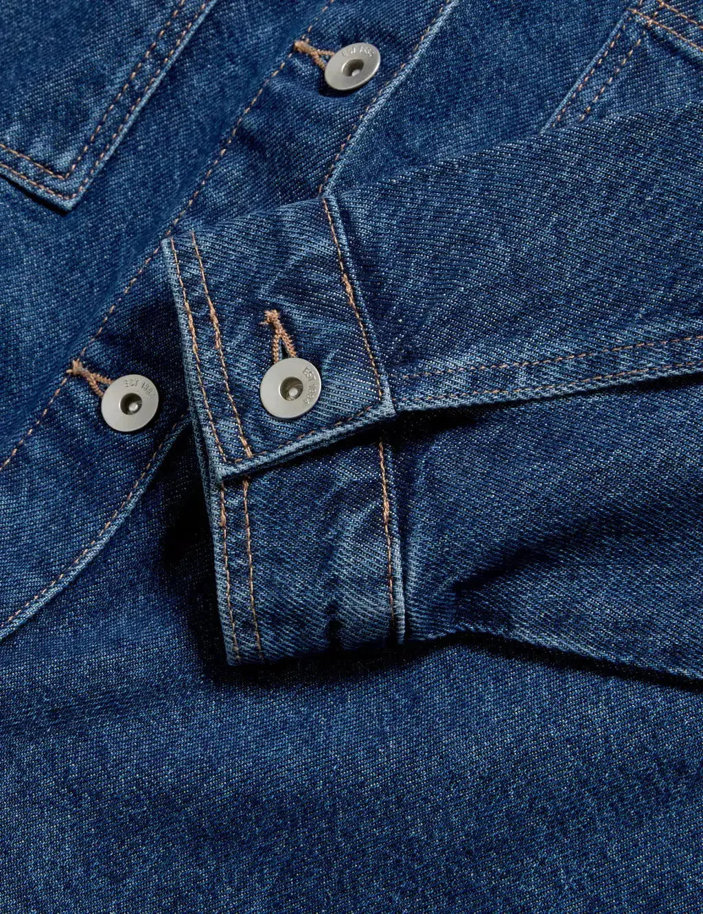 Pure Cotton Denim Relaxed Shacket  Adomoo