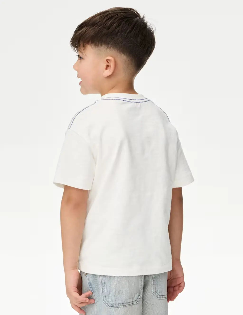 M&S Pure Cotton Dinosaur Scene T-Shirt (2-8 Yrs)  Adomoo