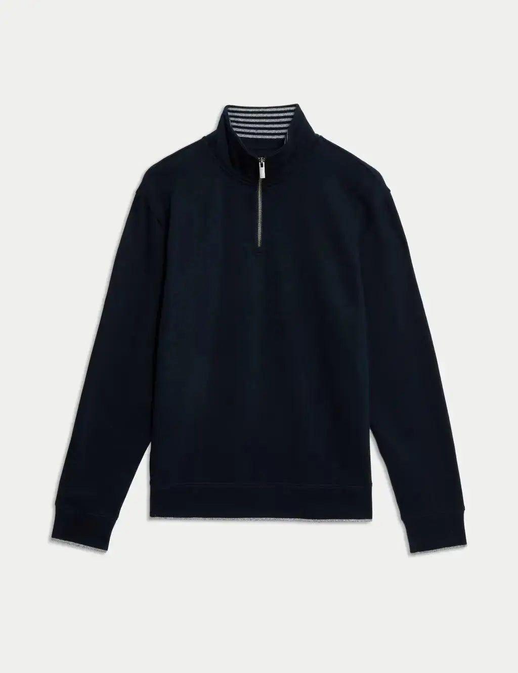 Pure Cotton Half Zip Sweatshirt  Adomoo