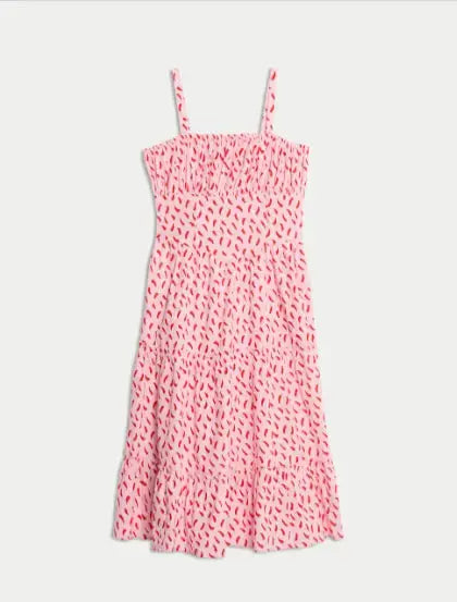 Pure Cotton Maxi Dress (6-16 Yrs)  Adomoo
