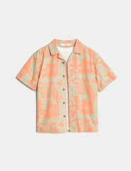 M&S Pure Cotton Printed Shirt & T-Shirt Set (2-16 Yrs)  Adomoo