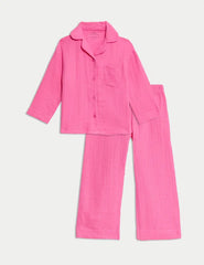 M&S Pure Cotton Pyjamas (1-16 Yrs)  Adomoo