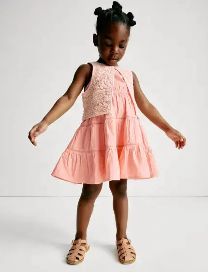 Pure Cotton Woven Dress (2-8 Yrs)  Adomoo