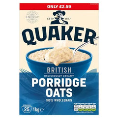 Quaker British Porridge Rolled Oats RRP (Case of 6)  Adomoo