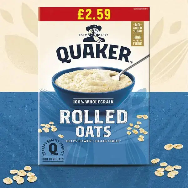 Quaker British Porridge Rolled Oats RRP (Case of 6)  Adomoo