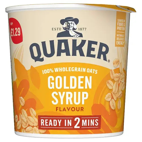 Quaker Oat So Simple Golden Syrup Porridge Pot (Case of 8)  Adomoo