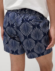 M&S Quick Dry Woodblock Print Swim Shorts - Adomoo
