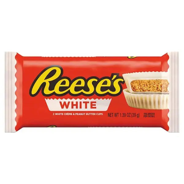 Reese's 2 White Peanut Butter Cups 39.5g (Case of 24)  Adomoo