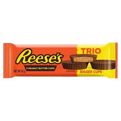 Reese's Milk Chocolate and Peanut Butter Cups, Trio (3 Pack), 63g (Case of 40)  Adomoo