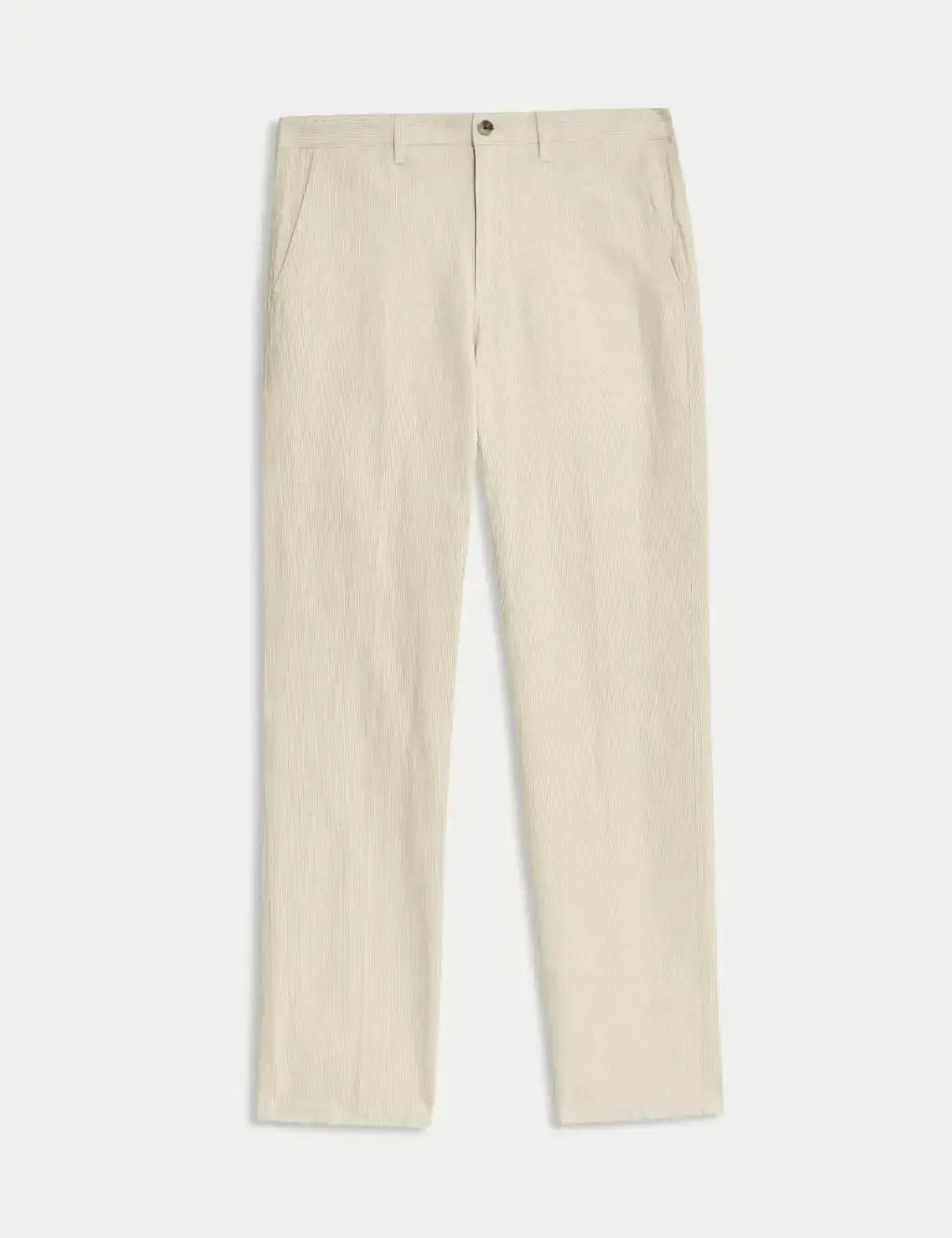 Regular Fit Cotton Linen Blend Chinos  Adomoo