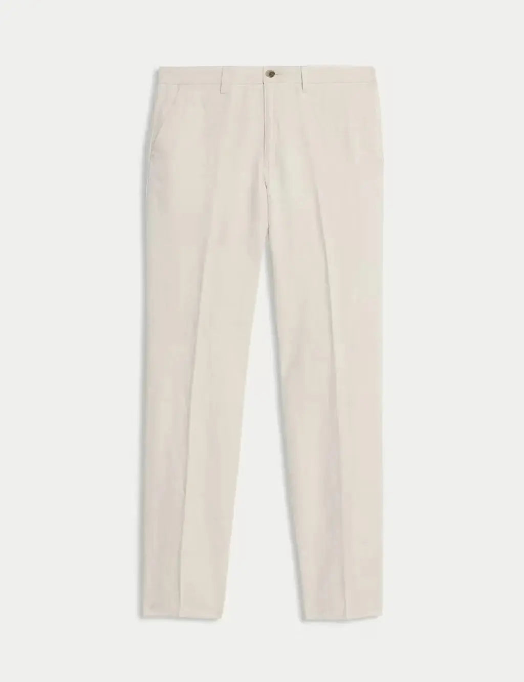 Regular Fit Cotton Linen Blend Chinos  Adomoo