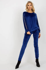Relevance Velour blouse and long pants set  Adomoo