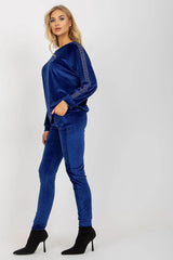 Relevance Velour blouse and long pants set  Adomoo
