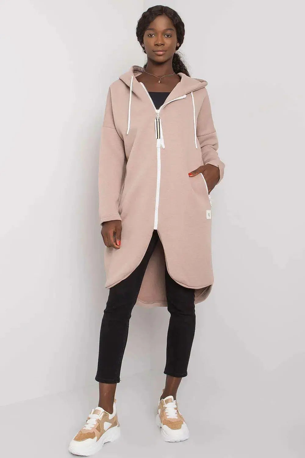 Relevance Womens sweatshirt with an extended cut  Adomoo