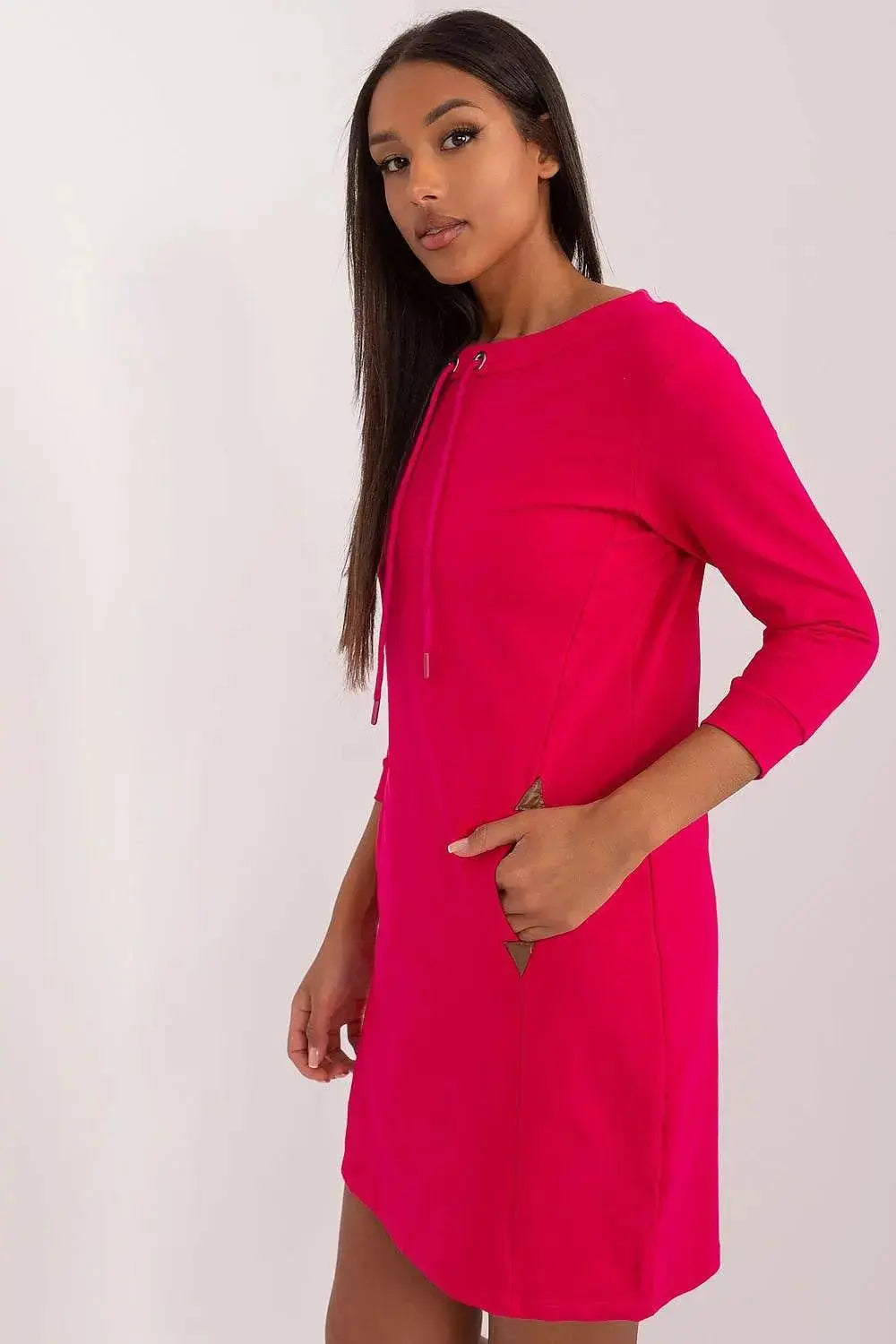 Relevance plain-cut sweatshirt dress  Adomoo