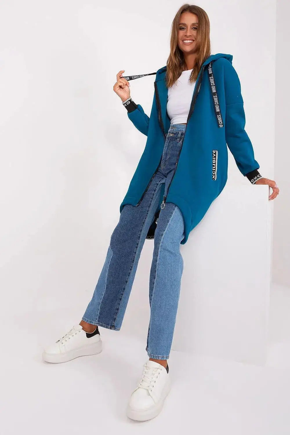 Relevance soft cotton extended sweatshirt  Adomoo