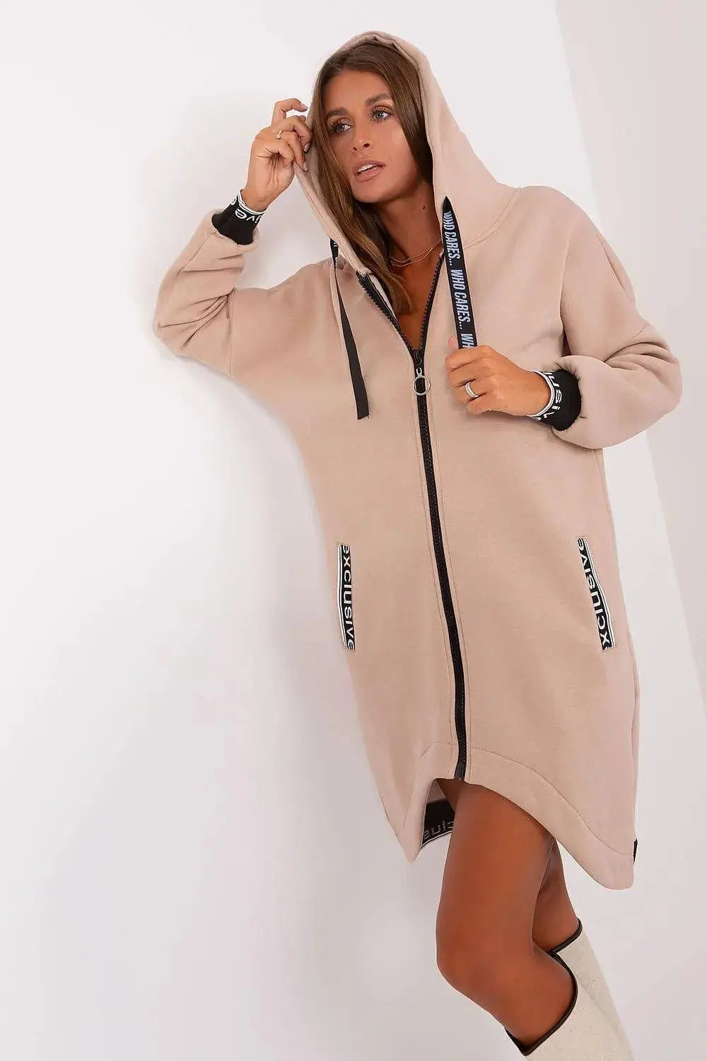 Relevance soft cotton extended sweatshirt  Adomoo