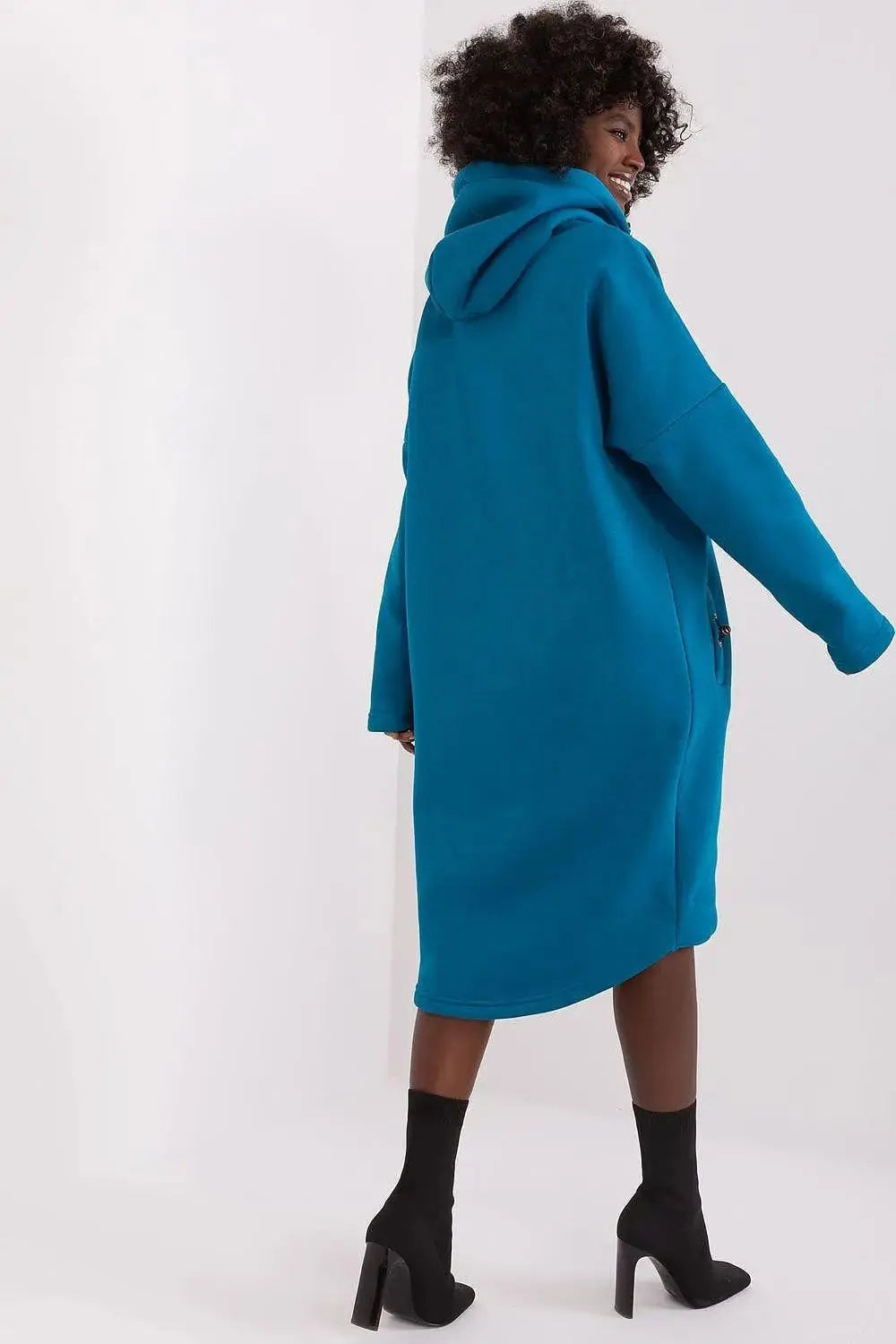 Relevance sporty style extended sweatshirt  Adomoo