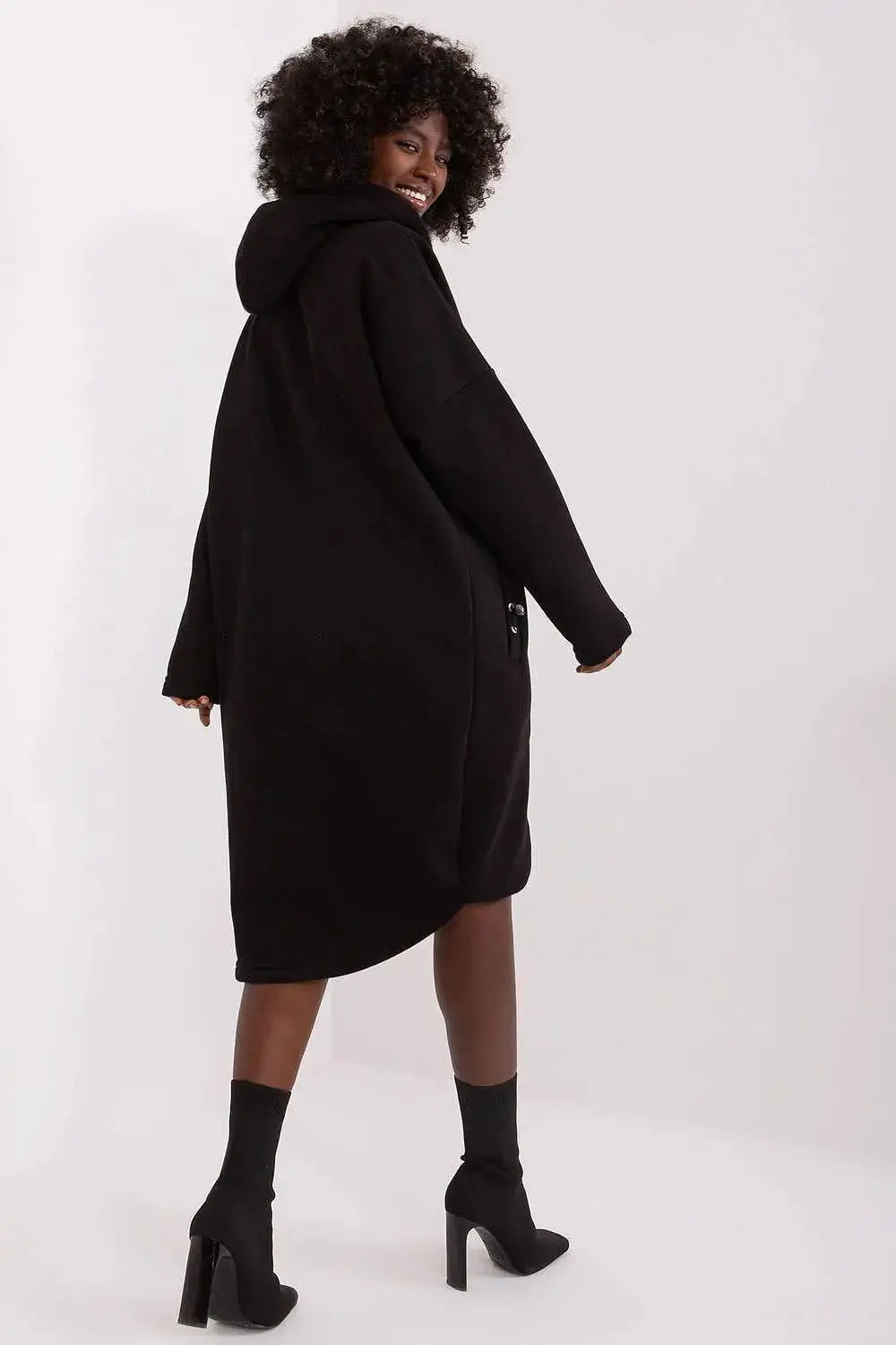 Relevance sporty style extended sweatshirt  Adomoo