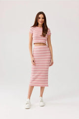 Roco Fashion livya knitted midi skirt  Adomoo