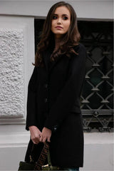 Roco Fashion single-breasted coat with a tailored cut  Adomoo
