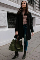 Roco Fashion single-breasted coat with a tailored cut  Adomoo