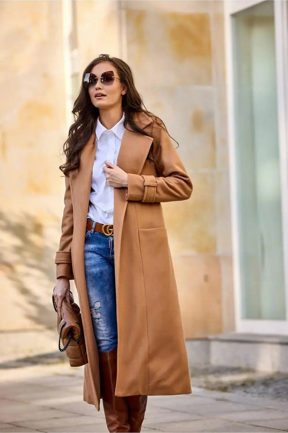 Roco Fashion slip with front pocket coat  Adomoo