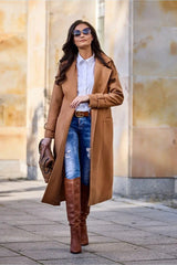Roco Fashion slip with front pocket coat  Adomoo