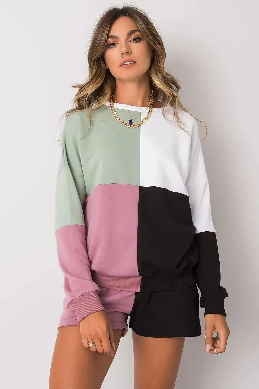 Rue Paris Casual Blouse and Shorts Set  Adomoo