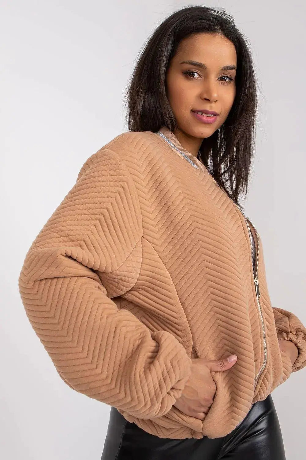 Rue Paris black long sleeve denim jacket  Adomoo