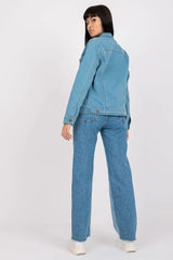 Rue Paris classic light blue denim jacket  Adomoo