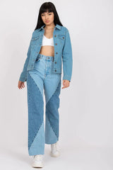Rue Paris classic light blue denim jacket  Adomoo