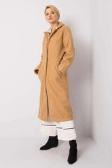 Rue Paris long sleeves, fastened womens coat  Adomoo