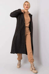 Rue Paris long sleeves, fastened womens coat  Adomoo