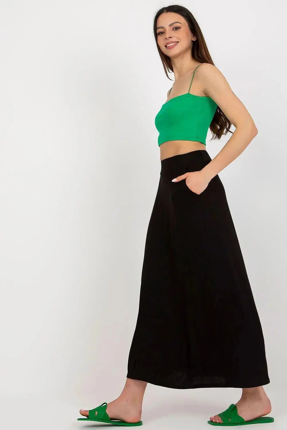Rue Paris looser cut long skirt  Adomoo