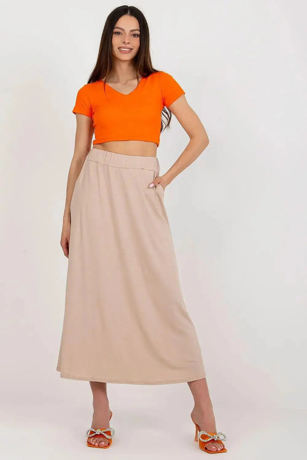 Rue Paris looser cut long skirt  Adomoo
