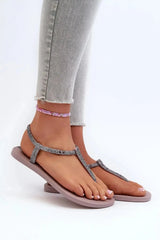 Ipanema Women’s Sandals – Eco-Friendly Glitter Design with Buckle Closure  Adomoo