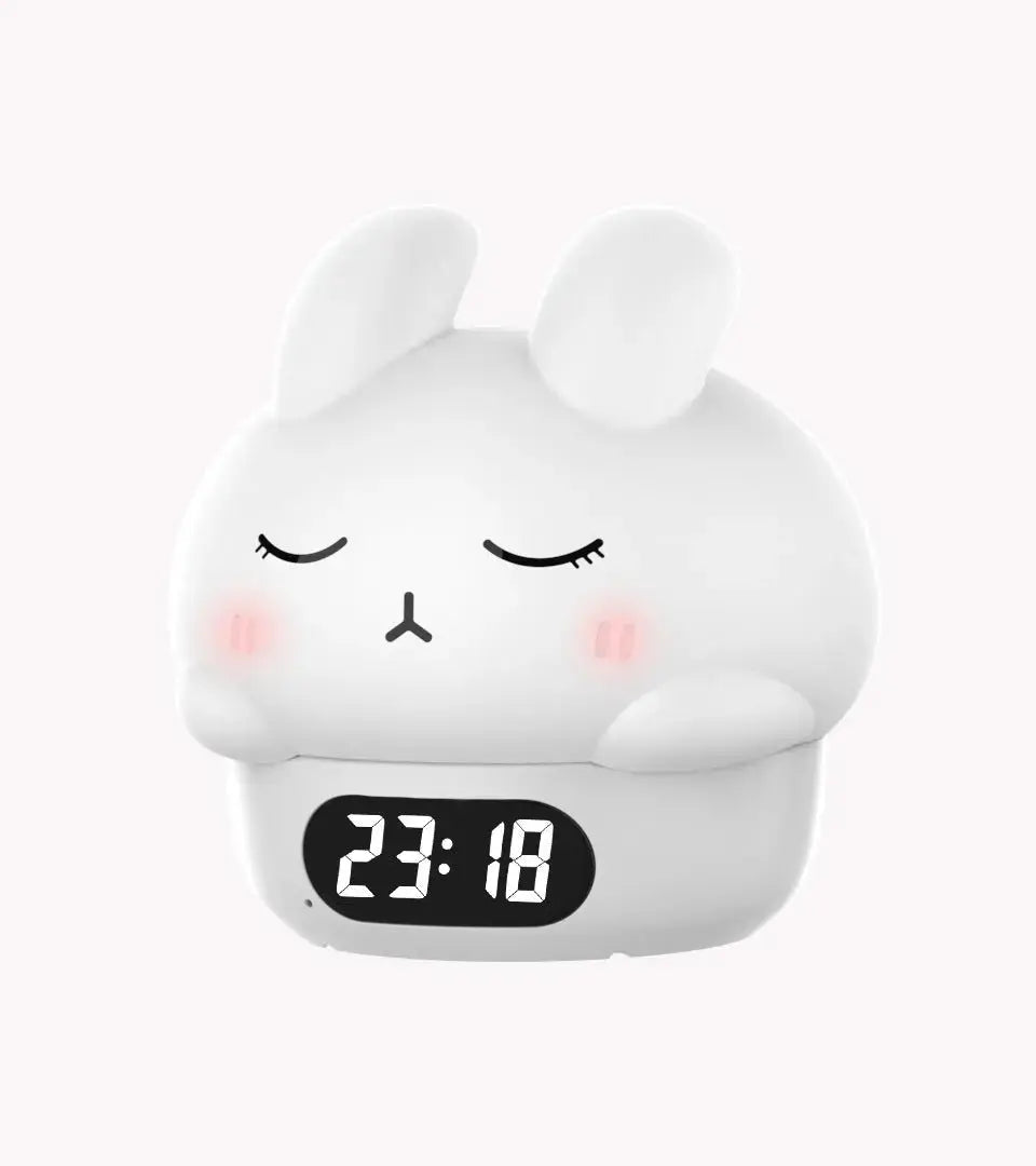 Silicone Racket Light With Two Sets Of Alarm Clocks Small Night Lamp  Adomoo