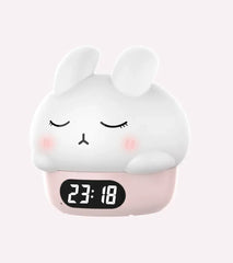 Silicone Racket Light With Two Sets Of Alarm Clocks Small Night Lamp  Adomoo