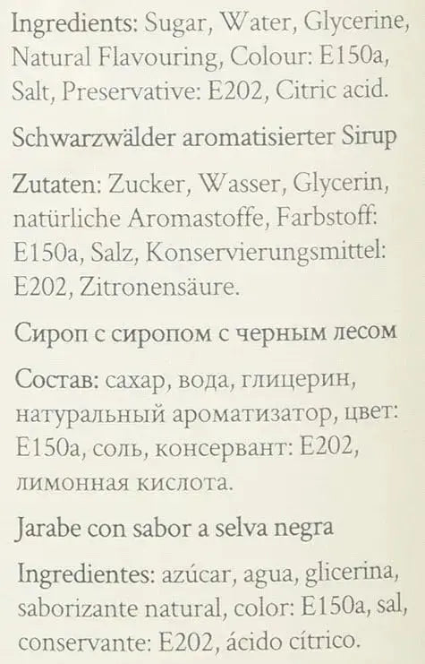 Simply Black Forest Syrup  Adomoo