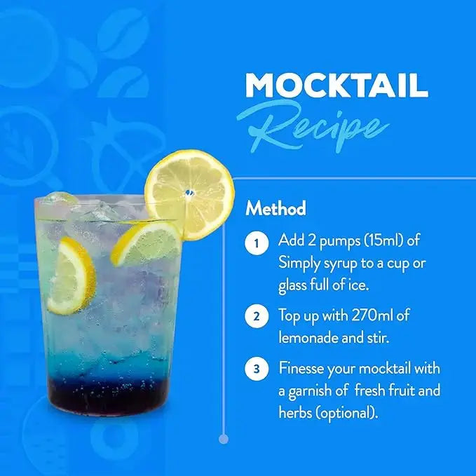 Simply blue curacao syrup  Adomoo