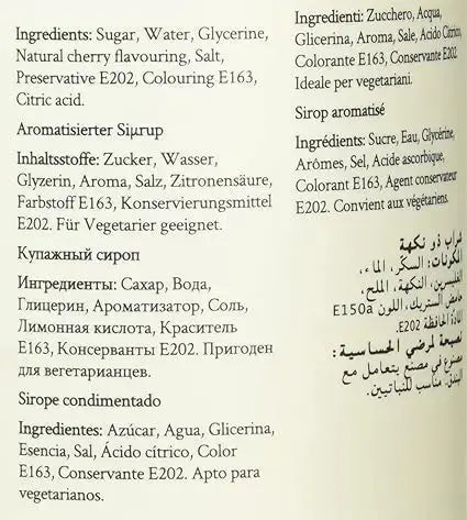 Simply Cherry Syrup  Adomoo