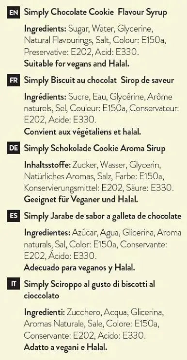 Simply Chocolate Cookie Syrup  Adomoo