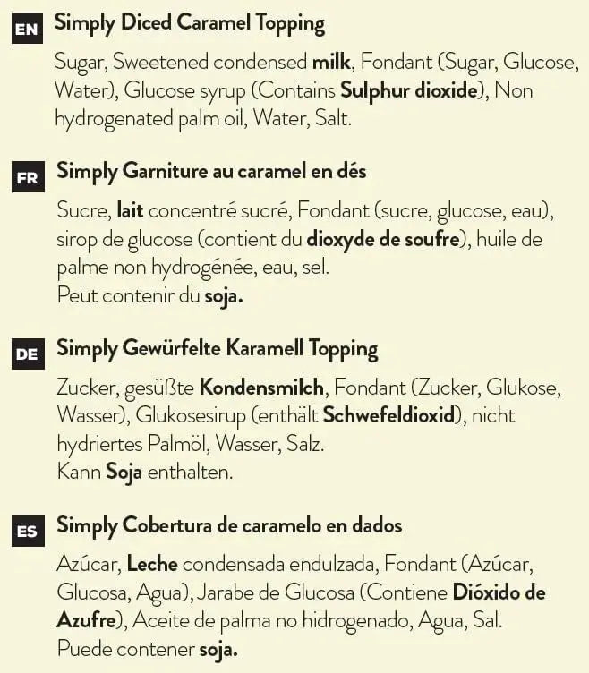 Simply Diced Caramel Pieces  Adomoo