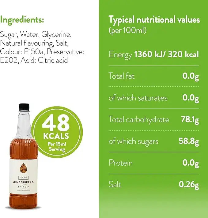 Simply Gingerbread Syrup  Adomoo